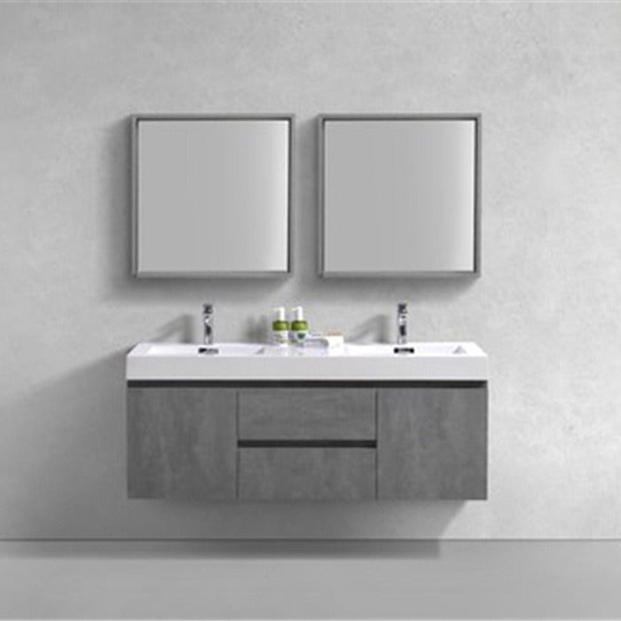 Fusion Floating / Wall Mounted Bathroom Vanity with Acrylic Sink