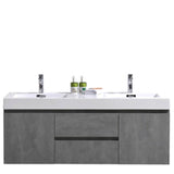 Fusion Floating / Wall Mounted Bathroom Vanity with Acrylic Sink