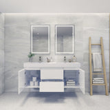 Fusion Floating / Wall Mounted Bathroom Vanity with Acrylic Sink