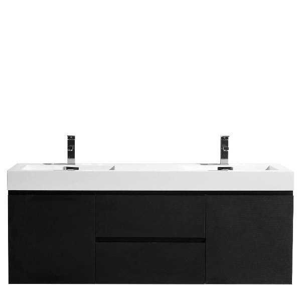 Fusion Floating / Wall Mounted Bathroom Vanity with Acrylic Sink