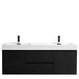 Fusion Floating / Wall Mounted Bathroom Vanity with Acrylic Sink