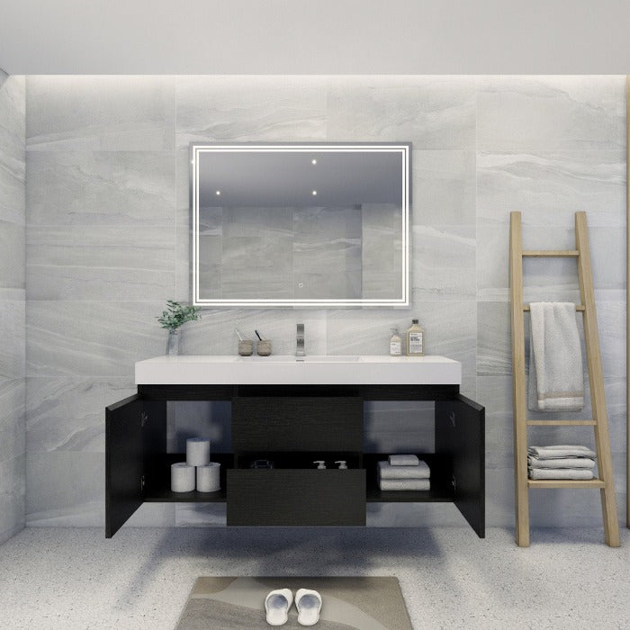 Fusion Floating / Wall Mounted Bathroom Vanity with Acrylic Sink