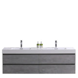 Fusion Floating / Wall Mounted Bathroom Vanity with Acrylic Sink