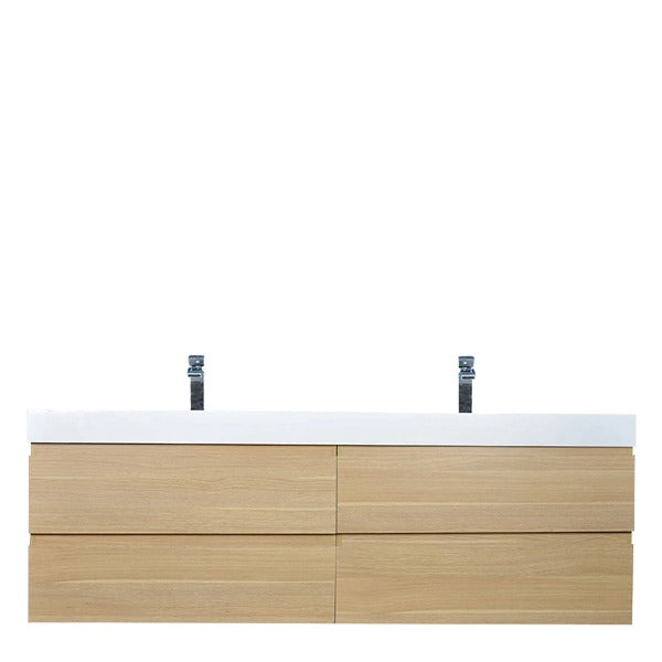 Fusion Floating / Wall Mounted Bathroom Vanity with Acrylic Sink