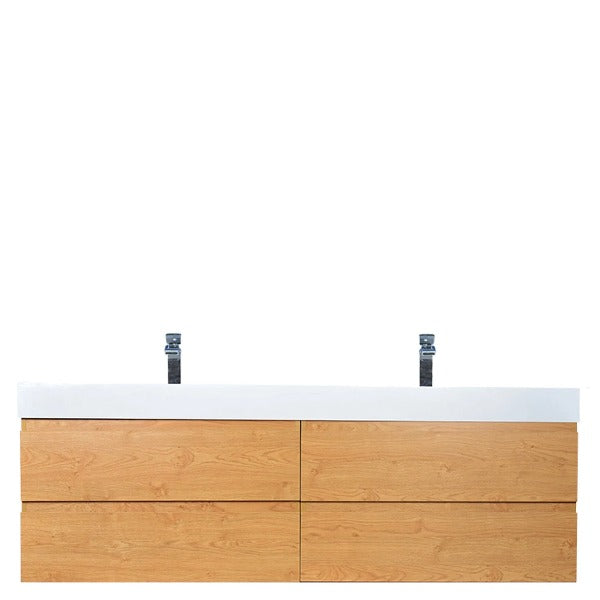 Fusion Floating / Wall Mounted Bathroom Vanity with Acrylic Sink