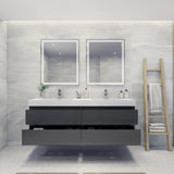 Fusion Floating / Wall Mounted Bathroom Vanity with Acrylic Sink