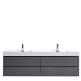 Fusion Floating / Wall Mounted Bathroom Vanity with Acrylic Sink