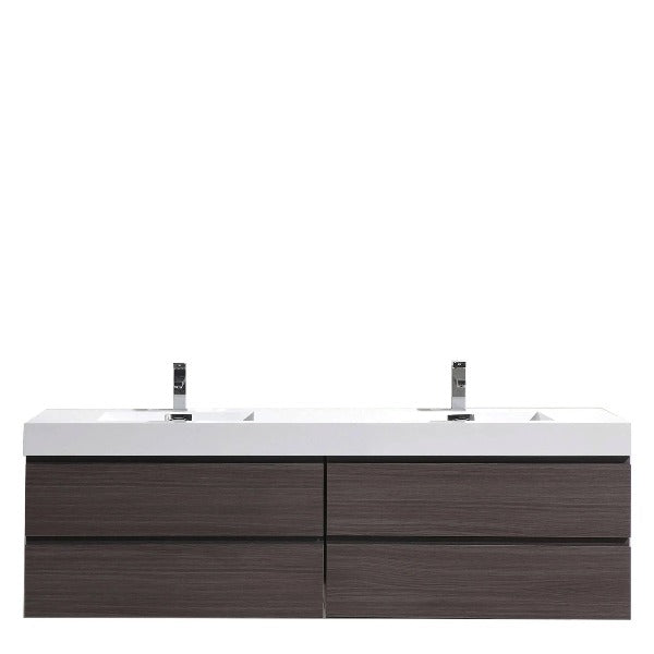 Fusion Floating / Wall Mounted Bathroom Vanity with Acrylic Sink