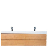 Fusion Floating / Wall Mounted Bathroom Vanity with Acrylic Sink