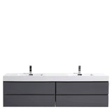 Fusion Floating / Wall Mounted Bathroom Vanity with Acrylic Sink