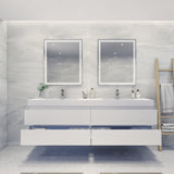 Fusion Floating / Wall Mounted Bathroom Vanity with Acrylic Sink