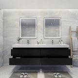 Fusion Floating / Wall Mounted Bathroom Vanity with Acrylic Sink