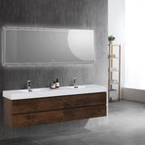 Fusion Floating / Wall Mounted Bathroom Vanity with Acrylic Sink