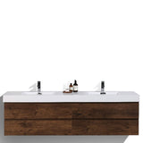 Fusion Floating / Wall Mounted Bathroom Vanity with Acrylic Sink