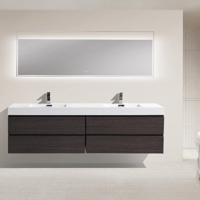 Fusion Floating / Wall Mounted Bathroom Vanity with Acrylic Sink