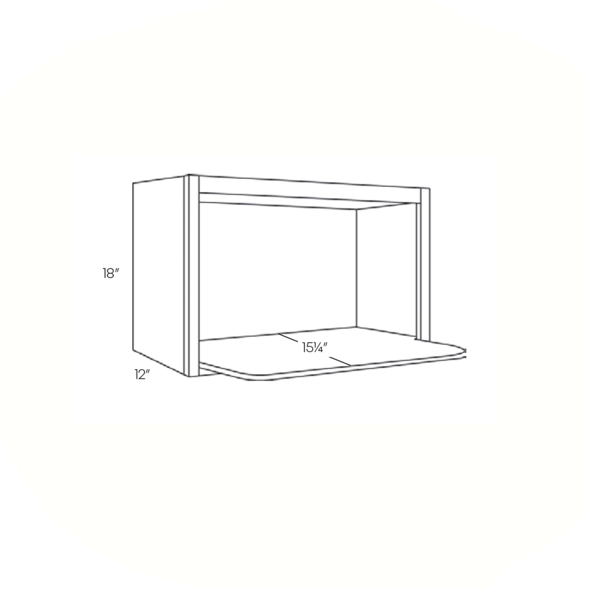 RTA - Microwave Wall Cabinet | 30"W x 18"H x 12"D - Richmond Stone
