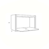 RTA - Microwave Wall Cabinet | 30"W x 18"H x 12"D - Richmond Stone