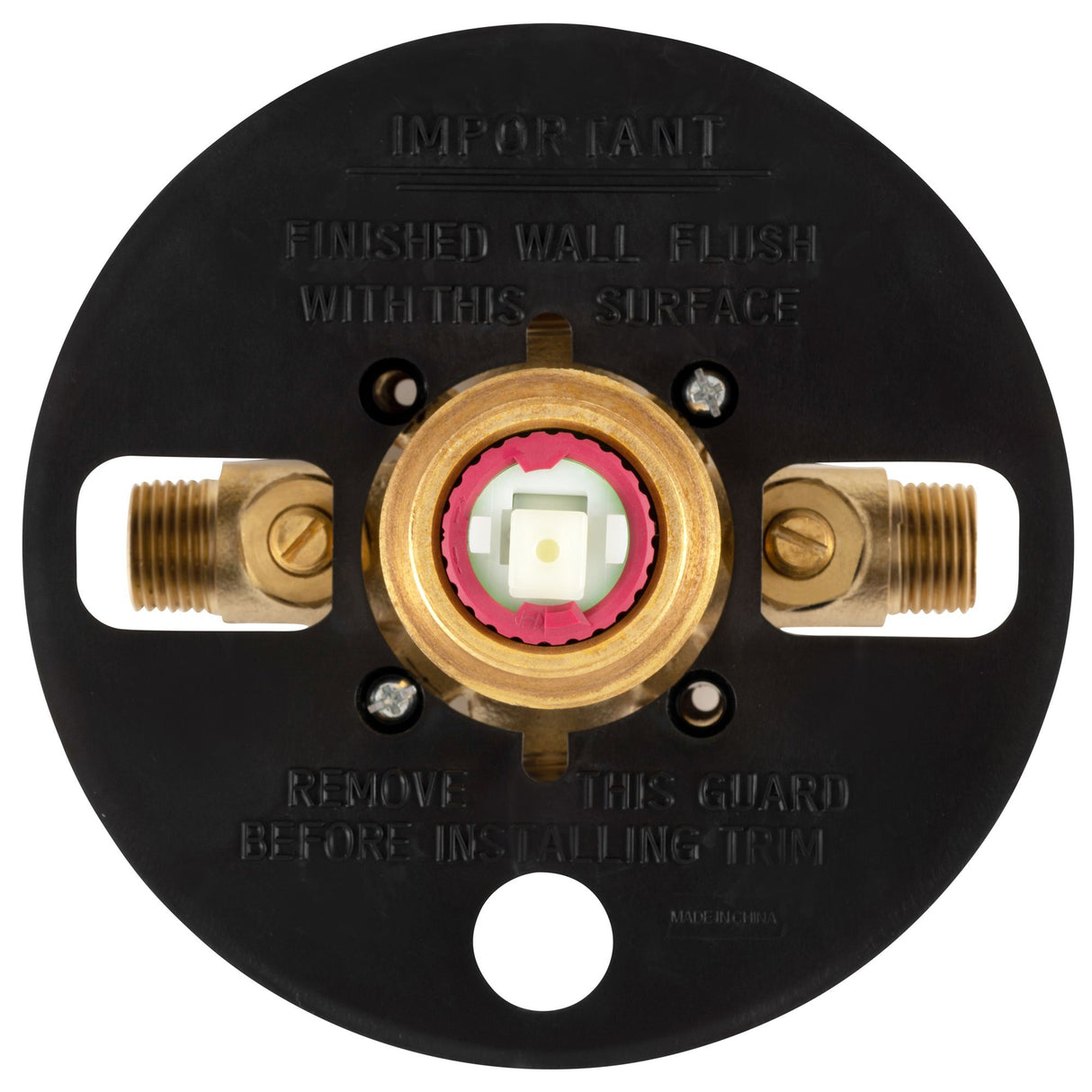 Tru-Temp Mixing Valve, Pressure Balance Rough-In Valve Trim Kit, Round, 1/2" NPT