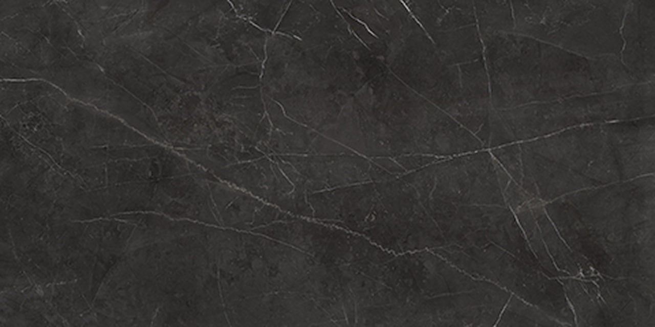 12 X 24 In La Marca Nero Venato Honed Rectified Glazed Porcelain