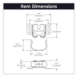 Magnetic Door Catch 1-3/8 Inch Center to Center Cadmium - Hickory Hardware