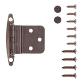 Hinge 3/8 Inch Inset Surface Face Frame Free Swinging (2 Hinges/Per Pack) - Hickory Hardware