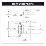 Hinge 3/8 Inch Inset Surface Face Frame Free Swinging (2 Hinges/Per Pack) - Hickory Hardware