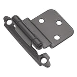 Hinge 3/8 Inch Inset Surface Face Frame Self-Close (2 Hinges/Per Pack) - Hickory Hardware