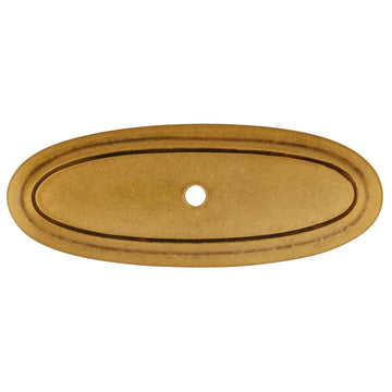 Backplate Knob 3 Inch X 1-1/8 Inch Oval - Hickory Hardware - Manor House Collection