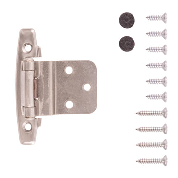 Gate Hinge 3/8 Inch Inset Surface Face Frame Self-Close (2 Hinges/Per Pack) - Hickory Hardware