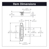 Hinge Flush Surface Face Frame Self-Close (2 Hinges/Per Pack) - Hickory Hardware