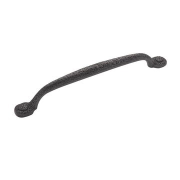 Black Cabinet Pull - 7-9/16 Inch (192mm) Center to Center - Hickory Hardware