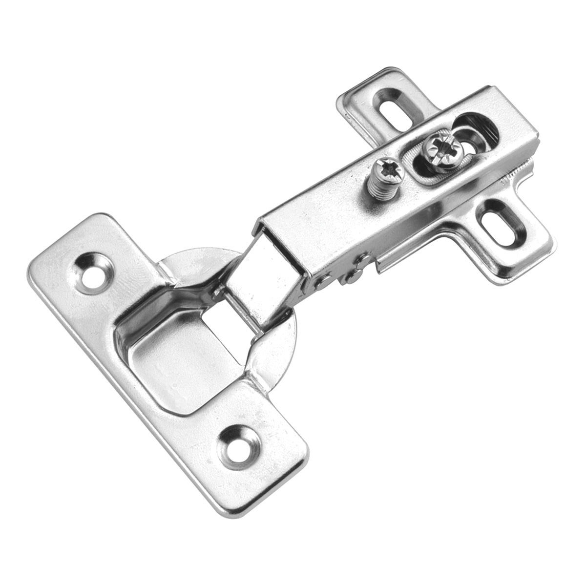 Hinge Concealed Full Overlay Frameless Self-Close in Polished Nickel - Hickory Hardware