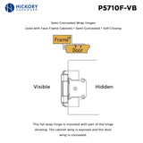 Hickory Hardware - Self-Closing Semi-Concealed Collection -
