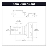 Self Closing Hinge Semi-Concealed 3/8 Inch Inset 1/4 Inch Overlay Face Frame Part Wrap Self-Close (2 Hinges/Per Pack) - Hickory Hardware