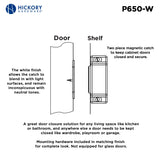 Strong Magnetic Door Catch 1-7/16 Inch Center to Center - Hickory Hardware