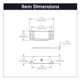 Strong Magnetic Door Catch 1-7/16 Inch Center to Center - Hickory Hardware