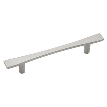Cabinet Pull 3-3/4 Inch (96mm) Center to Center in Satin Nickel - Metropolis Collection