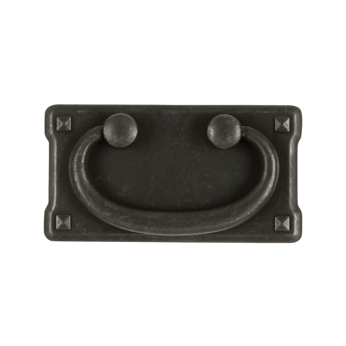 Ring Pull 1-1/4 Inch Center to Center in Black Mist Antique - Old Mission Collection