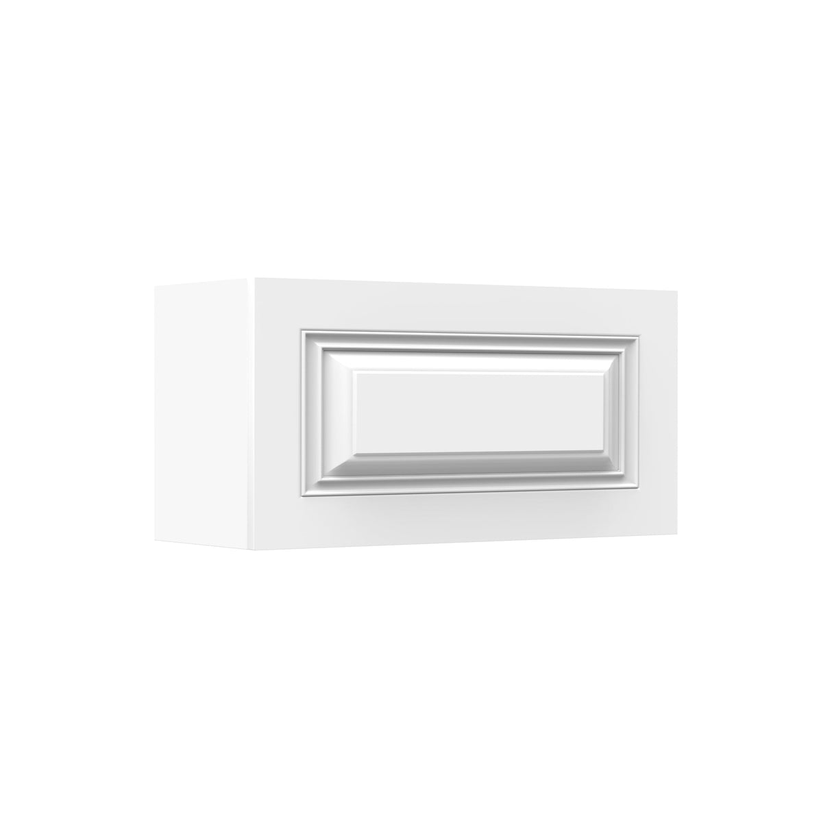 RTA - Park Avenue White - Horizontal Door Wall Cabinet | 30"W x 15"H x 12"D