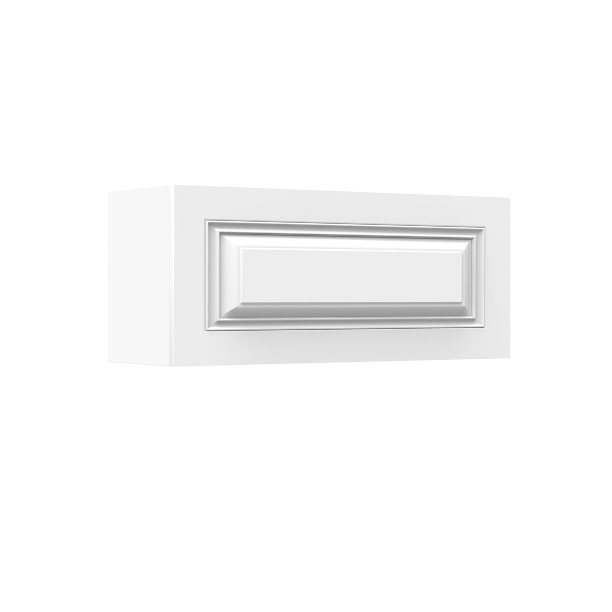 RTA - Park Avenue White - Horizontal Door Wall Cabinet | 36"W x 15"H x 12"D