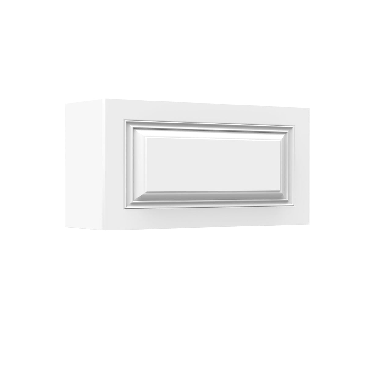 RTA - Park Avenue White - Horizontal Door Wall Cabinet | 36"W x 18"H x 12"D