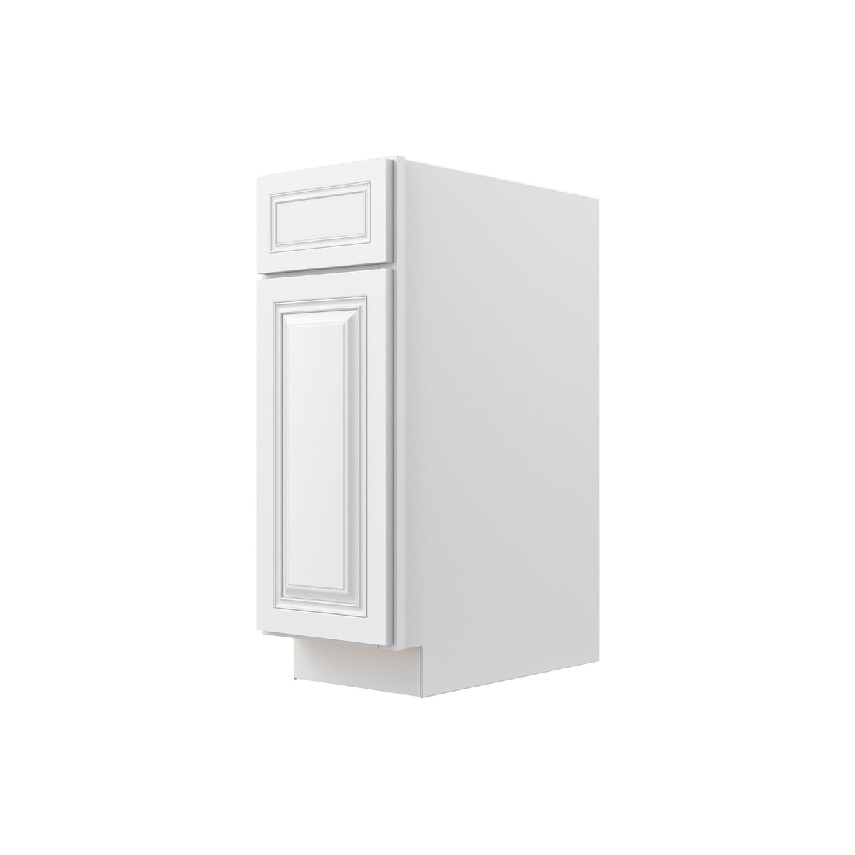 RTA - Park Avenue White - Single Door & Drawer Base Cabinet | 12"W x 34.5"H x 24"D