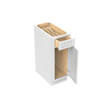 RTA - Park Avenue White - Single Door & Drawer Base Cabinet | 12"W x 34.5"H x 24"D