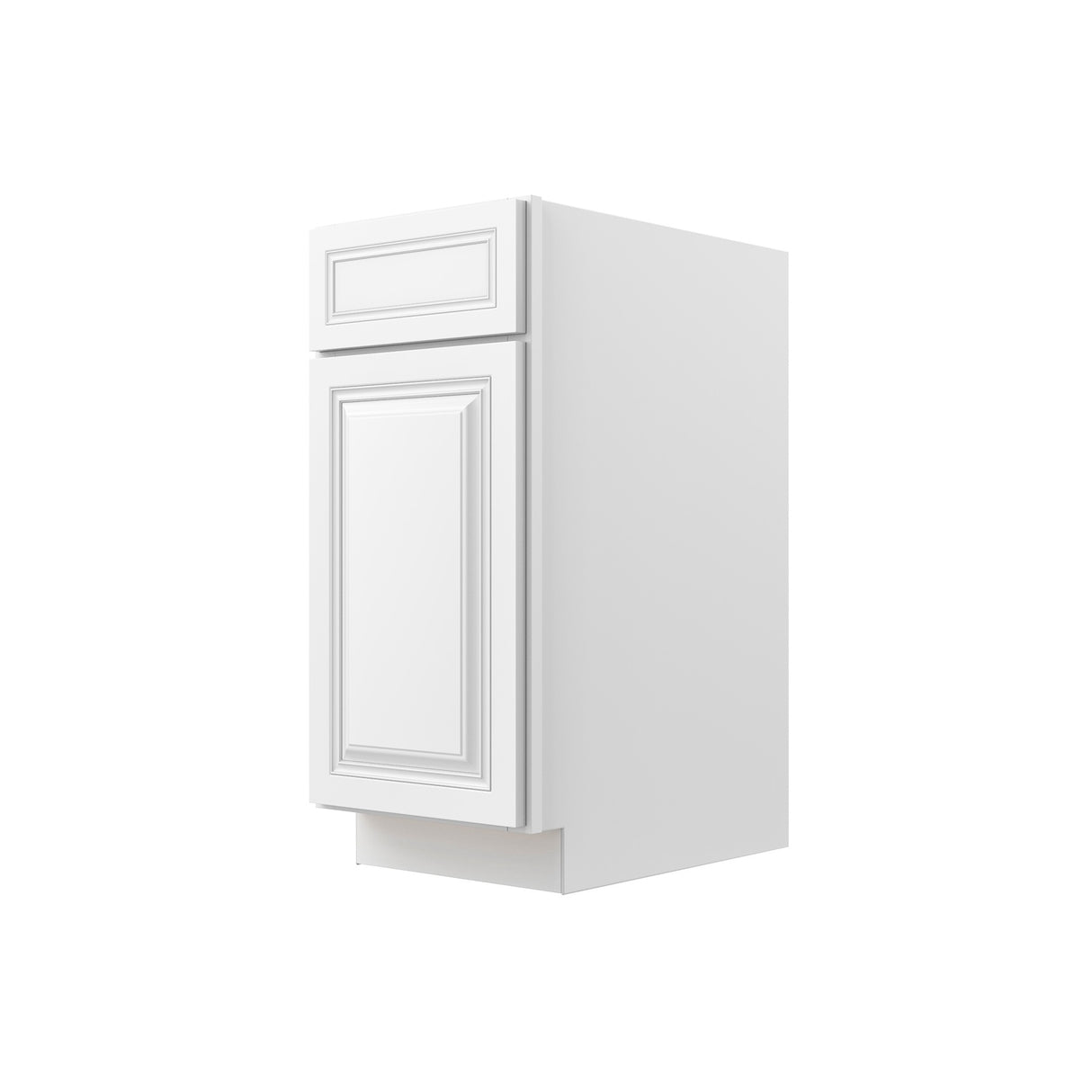 Park Avenue White - Single Door Base Cabinet | 15"W x 34.5"H x 24"D