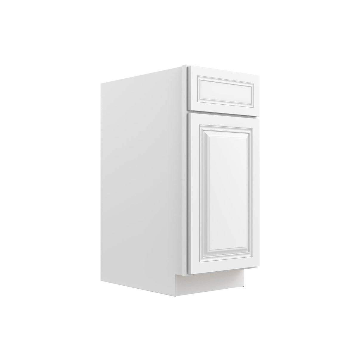 RTA - Park Avenue White - Single Door & Drawer Base Cabinet | 15"W x 34.5"H x 24"D