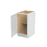 RTA - Park Avenue White - Single Door & Drawer Base Cabinet | 18"W x 34.5"H x 24"D