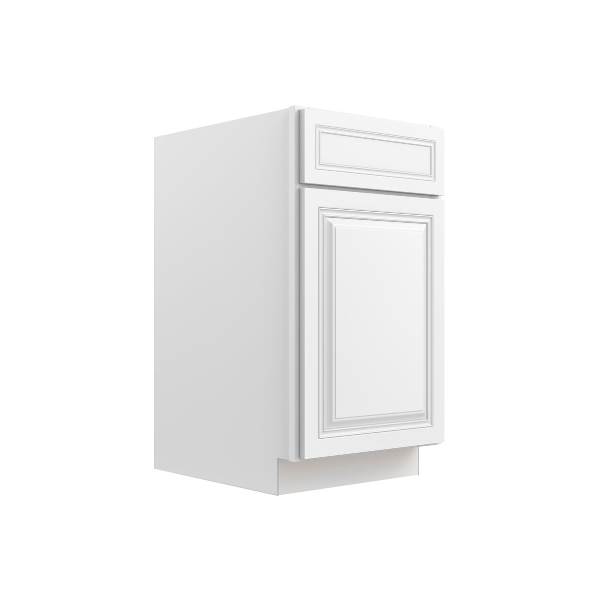 Park Avenue White - Single Door Base Cabinet | 18"W x 34.5"H x 24"D