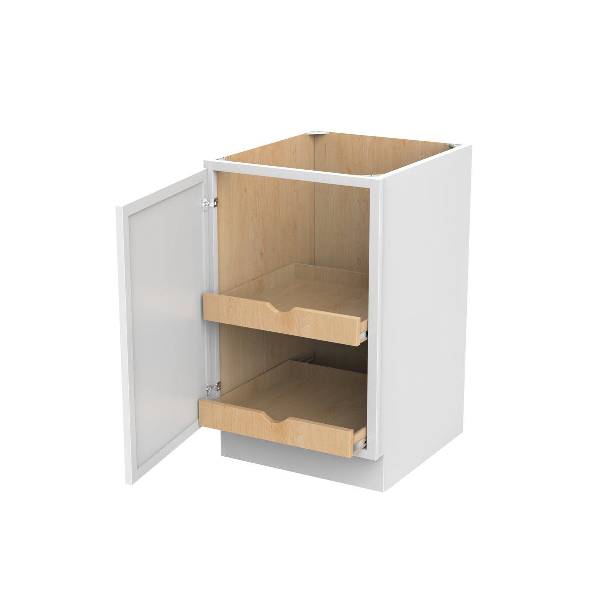 RTA - Park Avenue White - Single Door & Drawer Base Cabinet | 21"W x 34.5"H x 24"D