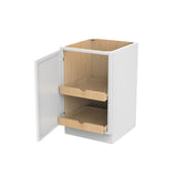 RTA - Park Avenue White - Single Door & Drawer Base Cabinet | 21"W x 34.5"H x 24"D