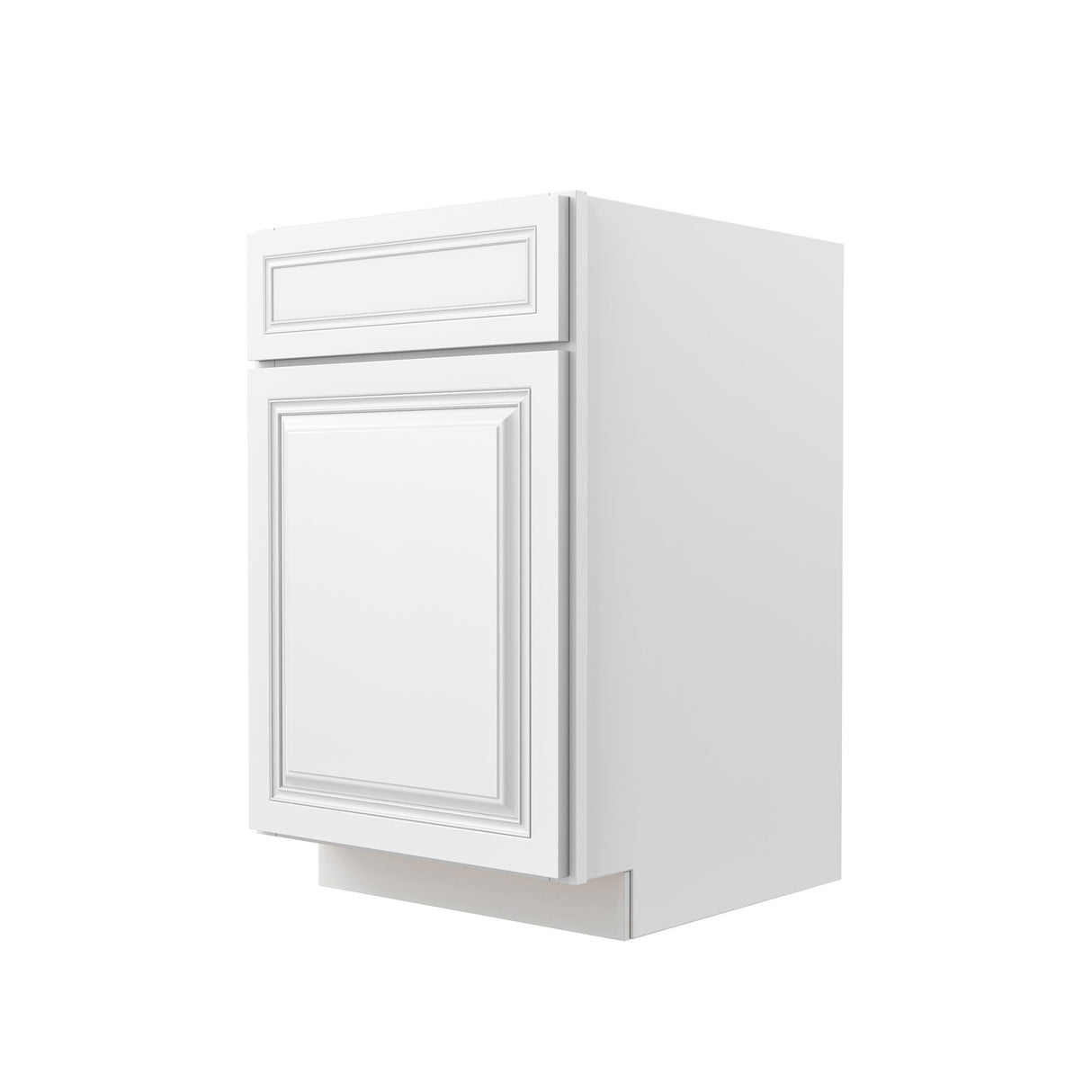 Park Avenue White - Single Door Base Cabinet | 21"W x 34.5"H x 24"D